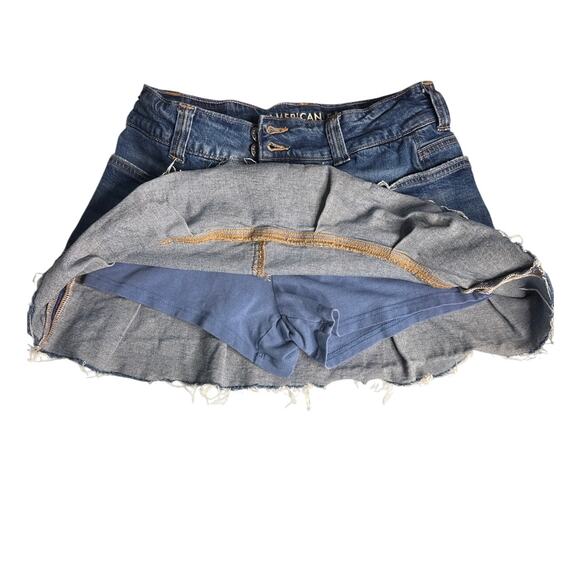 American Eagle x Coco Gauff High-Rise Denim Mini Skirt Size 8 in Blue Denim - Picture 4 of 10